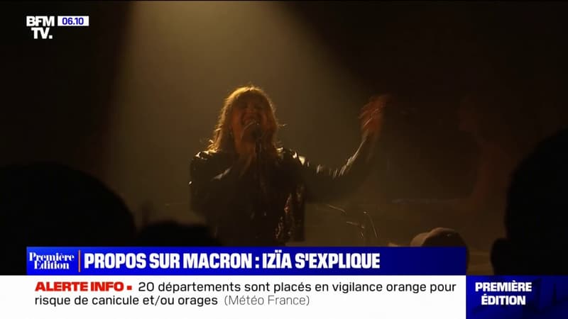 Après ses propos sur Emmanuel Macron, la chanteuse Izïa s'explique dans un entretien à Ouest France
