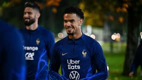 Warren Zaïre-Emery participe à son premier entraînement avec les Bleus, le 13 novembre 2023