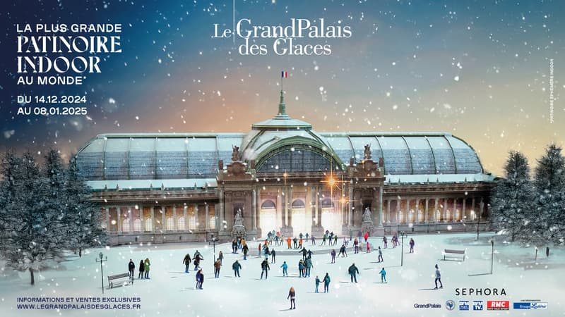 La plus grande patinoire indoor au monde est de retour au Grand Palais jusqu'au 8 janvier 2025