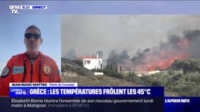 Incendie en Grèce: "Le feu n'est pas éteint, mais il est fixé et maîtrisé", affirme le pilote de Canadair français Jean-Marc Matteo