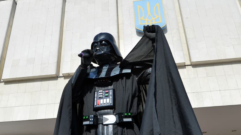 Dark Vador, candidat à l'élection présidentielle en Ukraine.