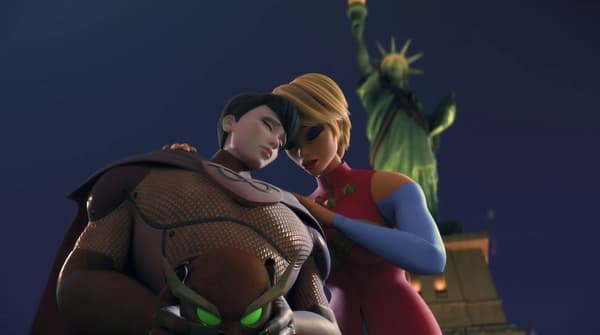 Majestia et Knightowl dans l'épisode spécial de "Miraculous" "Les Héros Unis"