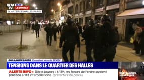 Manifestations à Paris: 113 interpellations à 18h, tensions dans le quartier des Halles