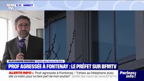Professeure agressée à Fontenay: "Elle va bien physiquement, mais mentalement, elle a pris un sacré choc", indique le préfet des Hauts-de-Seine