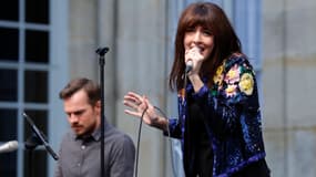 Nolwenn Leroy chante à l'Hôtel Matignon pour la Fête de la Musique, le 21 juin 2016. 