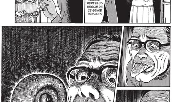 Une planche de "Spirale" de Junji Itô