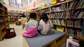 Des enfants dans une bibliothèque new-yorkaise le 2 février 2022.  (photo d'illustration)