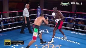 Souleymane Cissokho lors de sa victoire face à Isaias Lucero à Monaco, 4 novembre 2023
