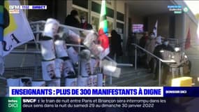 Digne-les-Bains: plus de 300 enseignants manifestent contre le protocole sanitaire actuel