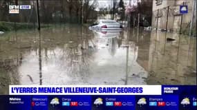 Crues: l'Yerres menace Villeneuve-Saint-Georges