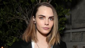 L'actrice et mannequin britannique Cara Delevingne le 1er février 2024 lors d'un événement organisé par Spotify