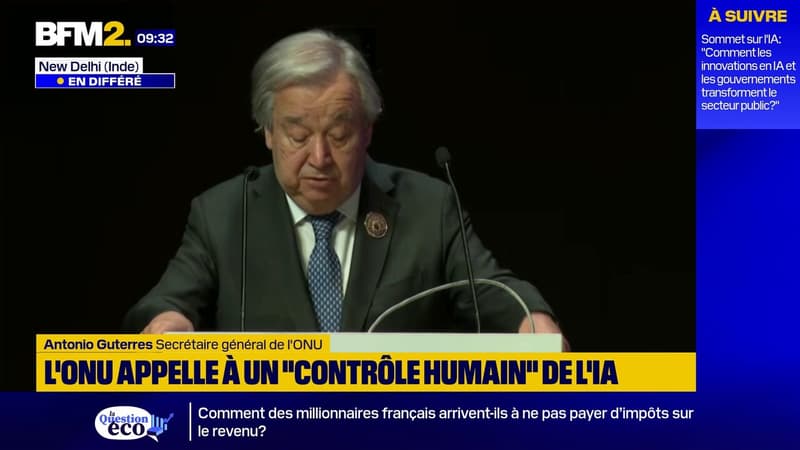 L'ONU lance une commission sur le "contrôle humain" de l'Intelligence artificielle