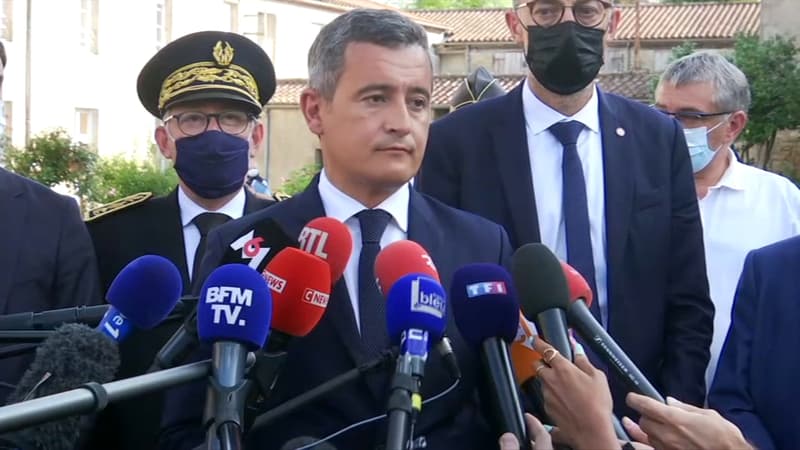 Gérald Darmanin à Saint-Laurent-sur-Sèvre (Vendée)