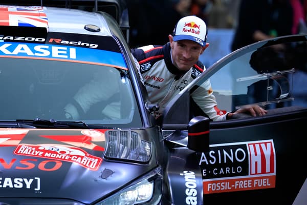 Le pilote gallois Elfyn Evans lors du rallye Monte-Carlo 2024.
