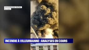 Incendie à Villeurbanne: des analyses de la qualité de l’air sont en cours