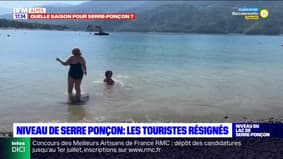 Serre-Ponçon: les touristes surpris par le niveau du lac
