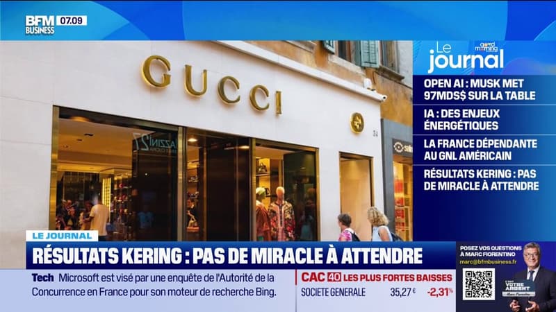 Résultats Kering : pas de miracle à attendre