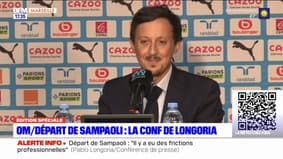 Départ de Sampaoli: pour Pablo Longoria, "l'OM est un club instable par nature"