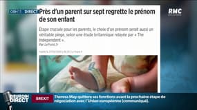 Près d'un parent sur sept regrette le prénom donné à son enfant