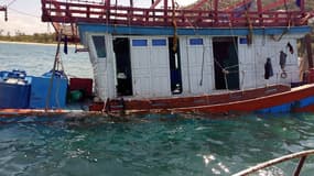 Les clandestins sont arrivés à bord d'un bateau de pêche, retrouvé échoué