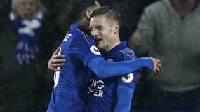 Riyad Mahrez et Jamie Vardy