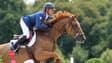 Le cavalier français de saut d'obstacles Julien Epaillard et son cheval Dubai Du Cedre, qualifications par équipe du CSO, JO de Paris 2024, 1er août 2024