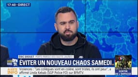 "Tout le monde ira samedi, il ne faut pas lâcher", assure le gilet jaune Eric Drouet