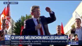 Avec les salariés de General Electric-Alstom, Mélenchon fustige les dirigeants