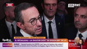 Bruno Retailleau appelle la gauche à "se dissocier" de LFI