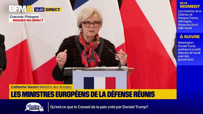 "La France depuis dix ans a multiplié par deux son budget de la Défense et nous allons continuer", assure Catherine Vautrin