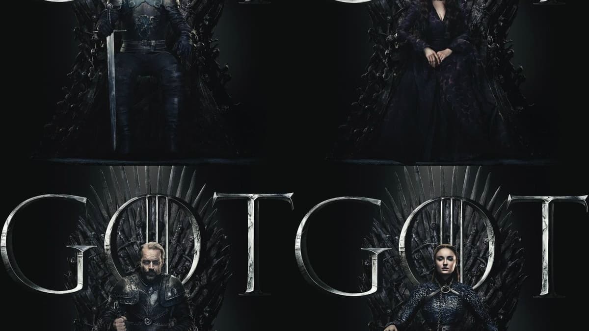 Affiches personnages de la dernière saison de Game of Thrones