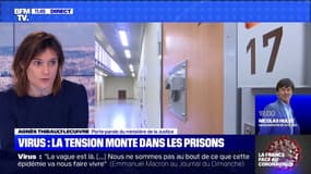 La porte-parole du ministère de la Justice évoque "l'inquiétude" des détenus dans les prisons