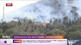 Entre Banyuls-sur-Mer et Cerbère, l'incendie maîtrisé 