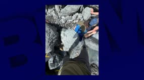 Kell Morris, 69 ans, est resté coincé sous un rocher de 300 kilos à Anchorage en Alaska, le 28 mai 2025