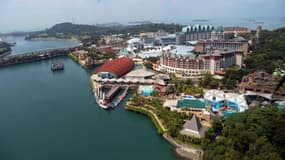 Une vue de l'île de Sentosa. 