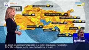 Météo Bouches-du-Rhône: quelques passages nuageux mais des températures douces, 20°C à Marseille et 19°C à Arles