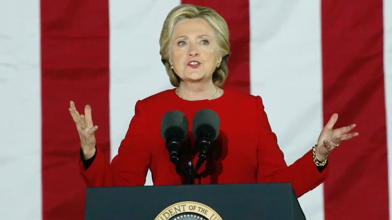 Hillary Clinton, lors d'un discours à Philadelphie, le 8 novembre 2016