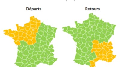 Día naranja en parte de Francia este viernes 8 de agosto.