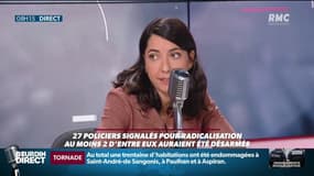 Policiers signalés pour radicalisation: "Le préfet a demandé à ce que deux policiers soient désarmés et trois suspendus", indique Sarah-Lou Cohen