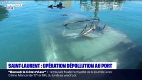 Saint-Laurent-du-Var: une lourde opération dépollution après l'incendie de cinq bateaux dans le port