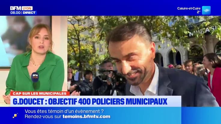Municipales : Grégory Doucet promet 400 policiers municipaux à Lyon