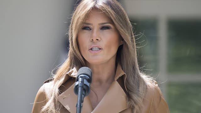 Melania Trump lors de la présentation du programme "Be best".