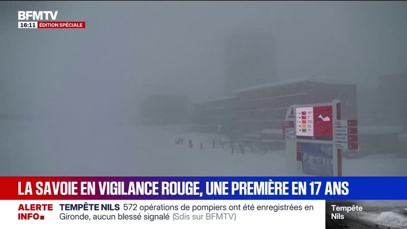 Jusqu'à 1 mètre 50 de neige: la Savoie en vigilance rouge aux avalanches