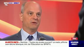 "Il y pourra y avoir fermeture de l’établissement si un cas de Covid est avéré" dit Jean-Michel Blanquer