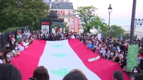 Paris: au pied du Sacré-Cœur, l’hommage aux victimes des explosions de Beyrouth
