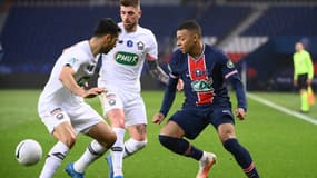 Kylian Mbappé lors du match PSG-Losc, à Paris le 17 mars 2021