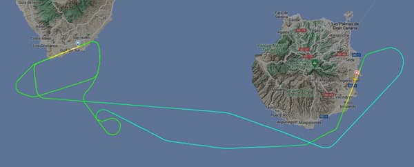 Après deux nouvelles tentatives d'atterrissage à Tenerife, l'avion d'Air France retourne à Gran Canaria