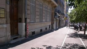 Boulevard d'Athènes, à Marseille, où Jérémie a été poignardé vendredi soir.