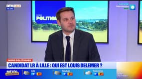 Louis Delemer, candidat LR à la mairie de Lille, se présente en marge des municipales