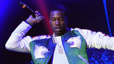 Le rappeur Meek Mill sur scène à Atlanta en 2017